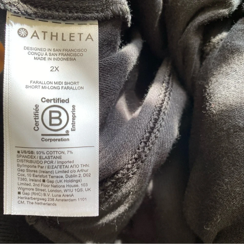 Athleta Farallon Midi Short Women's Plus Size Black